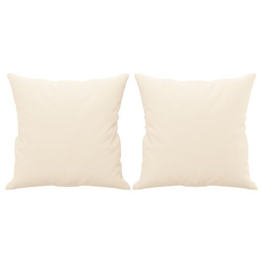 Coussins Velour Crème