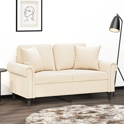 Coussins Velour Crème