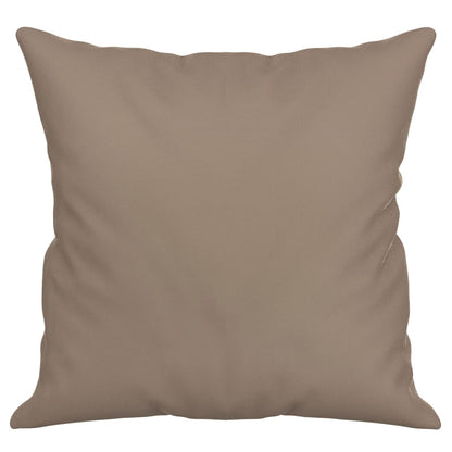 Coussins Déco Taupe Microfibre
