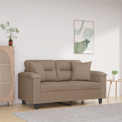 Coussins Déco Taupe Microfibre