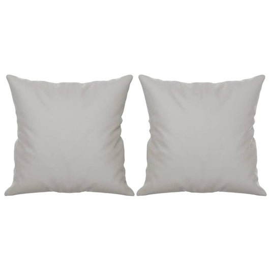 Coussins Déco Gris Clair Microfibre