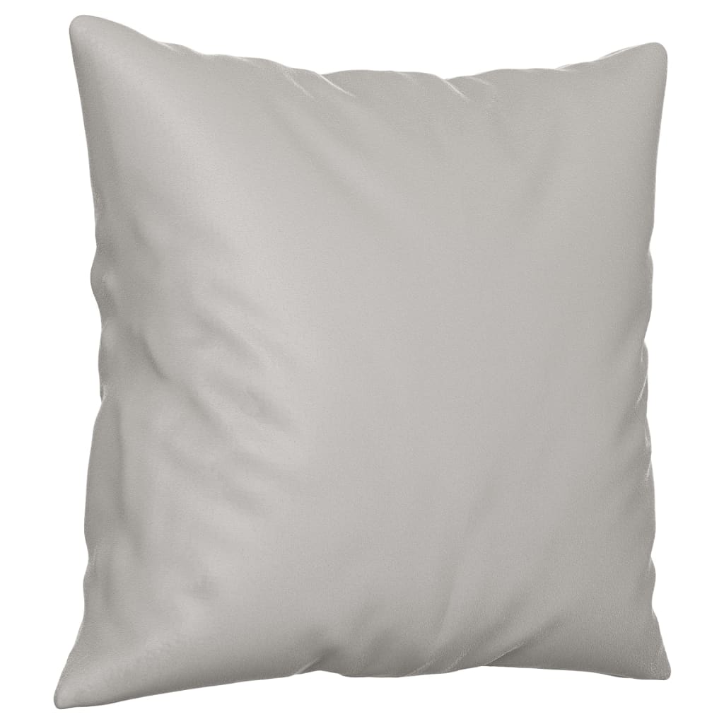 Coussins Déco Gris Clair Microfibre