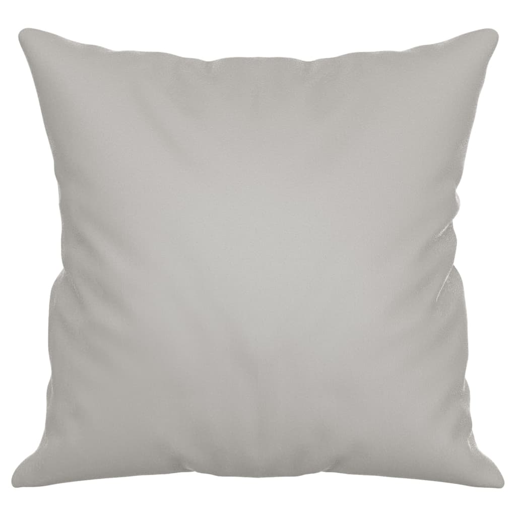 Coussins Déco Gris Clair Microfibre