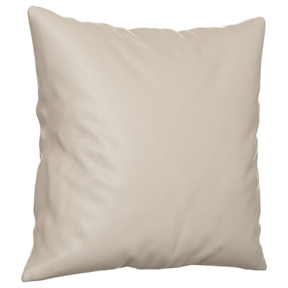 Coussins Déco Crème Microfibre