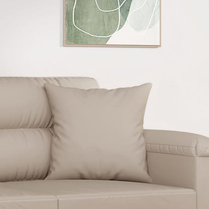 Coussins Déco Crème Microfibre