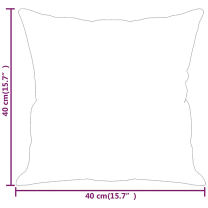 Coussins Déco Crème Microfibre