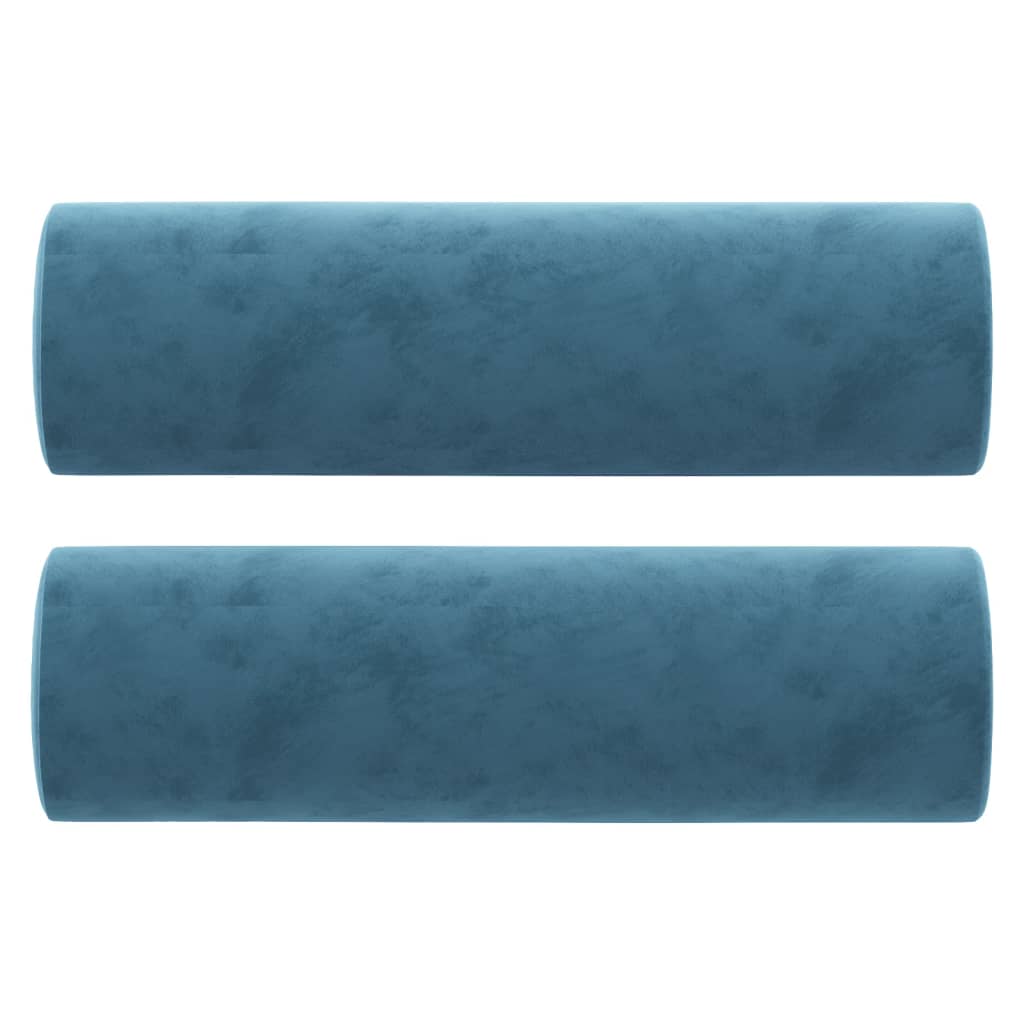 Traversin Velour Bleu