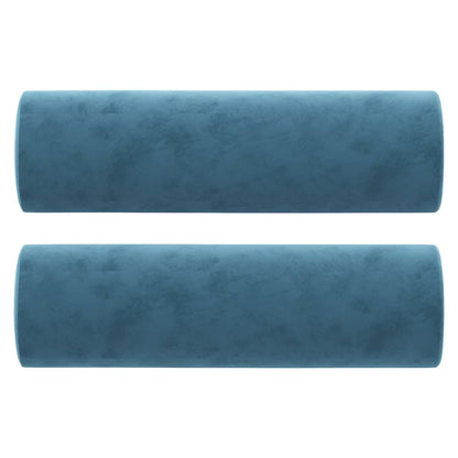 Traversin Velour Bleu