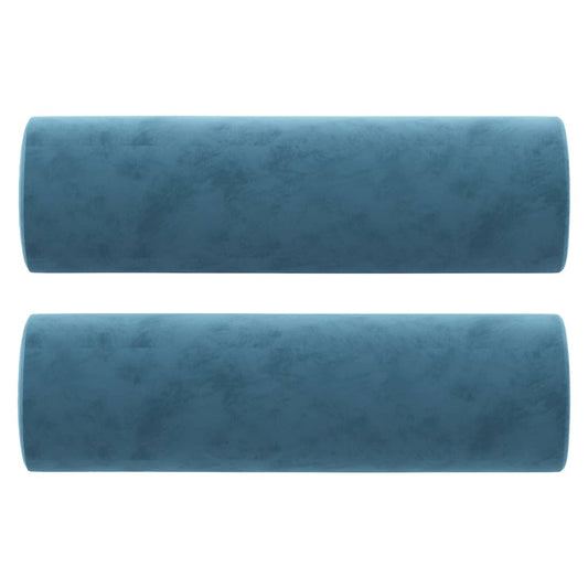 Traversin Velour Bleu