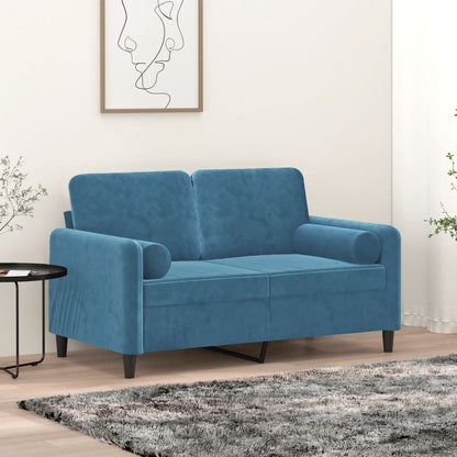 Traversin Velour Bleu