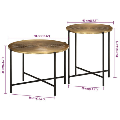 Tables basses Laiton & Fer