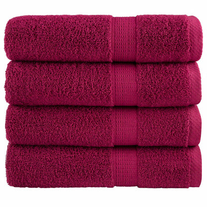 Lot x4 Serviettes de douche 140cm