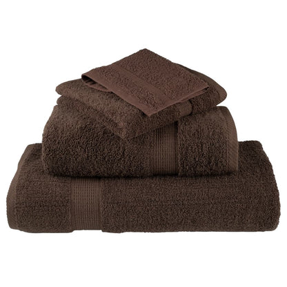 Serviettes de douche x4 Marron 140cm