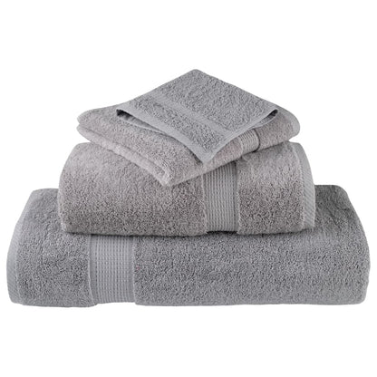Serviettes de douche x4 Gris 140cm