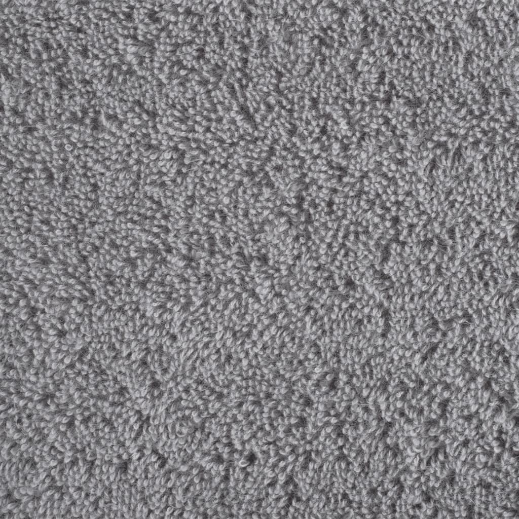 Serviettes de douche x4 Gris 140cm