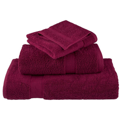Ensemble de serviettes x8 Bordeaux