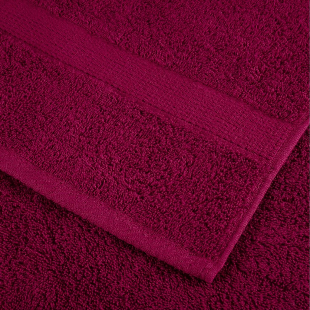 Ensemble de serviettes x8 Bordeaux