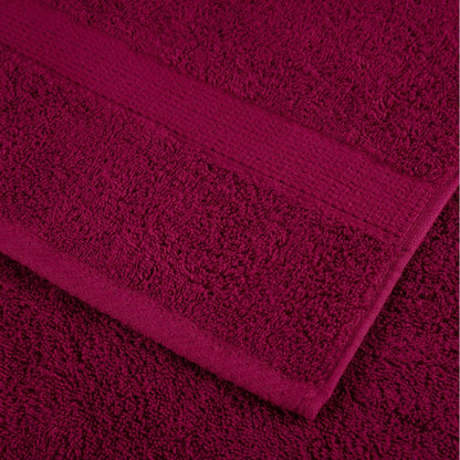 Ensemble de serviettes x8 Bordeaux