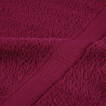 Ensemble de serviettes x8 Bordeaux