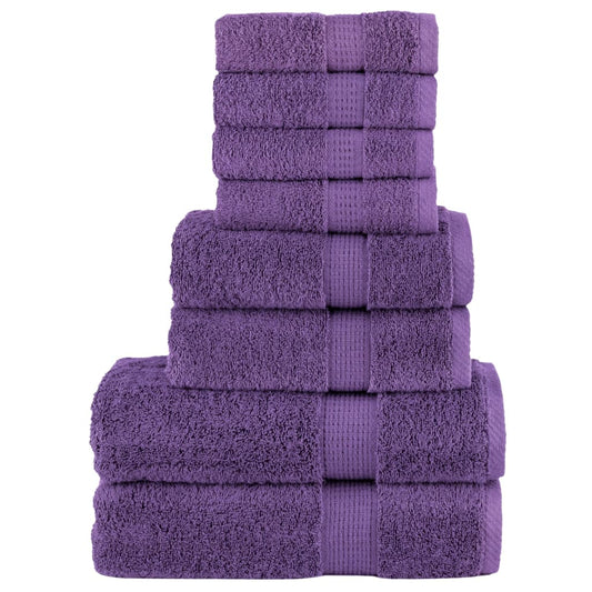 Ensemble de serviette x8 Violet
