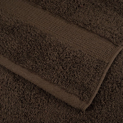 Ensemble de serviettes x6 Marron