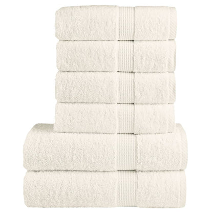 Ensemble de serviettes x6 Crème