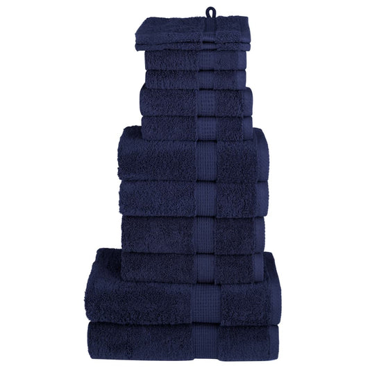 Ensemble de serviettes x12 Bleu marine
