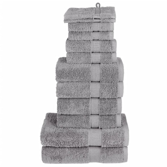 Ensemble de serviettes x12 Gris