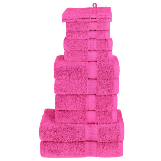 Ensemble de serviettes x12 Rose