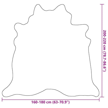 Tapis en véritable peau de vache Beige
