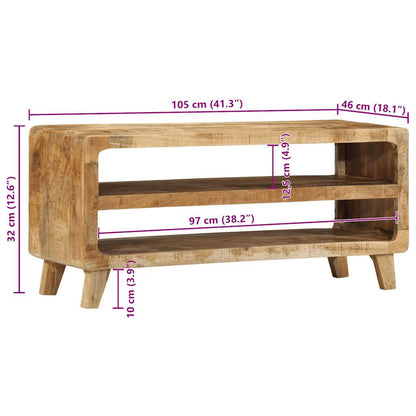 Meuble TV en Bois massif de manguier brut